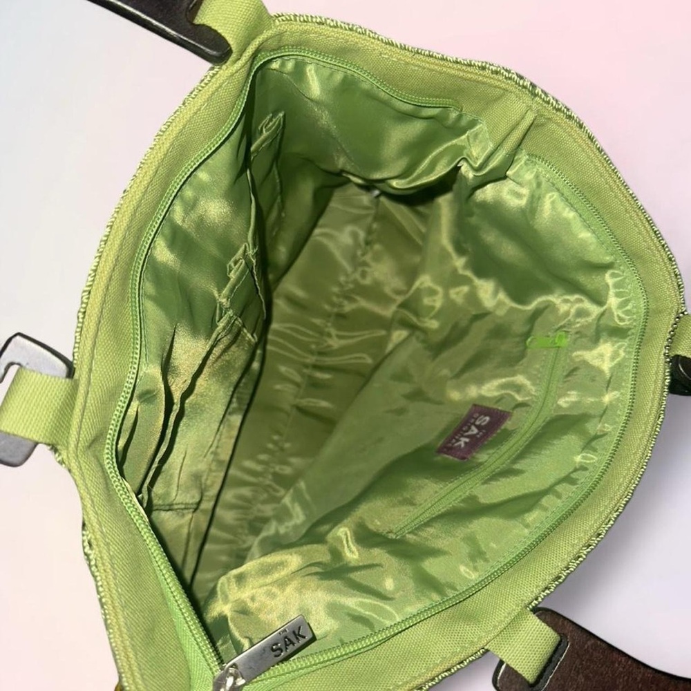 Vintage The Sak Original Hobo Bag Green - Picture 3 of 3